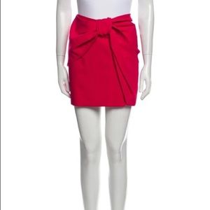 NWT MAJE hot pink bow mini skirt